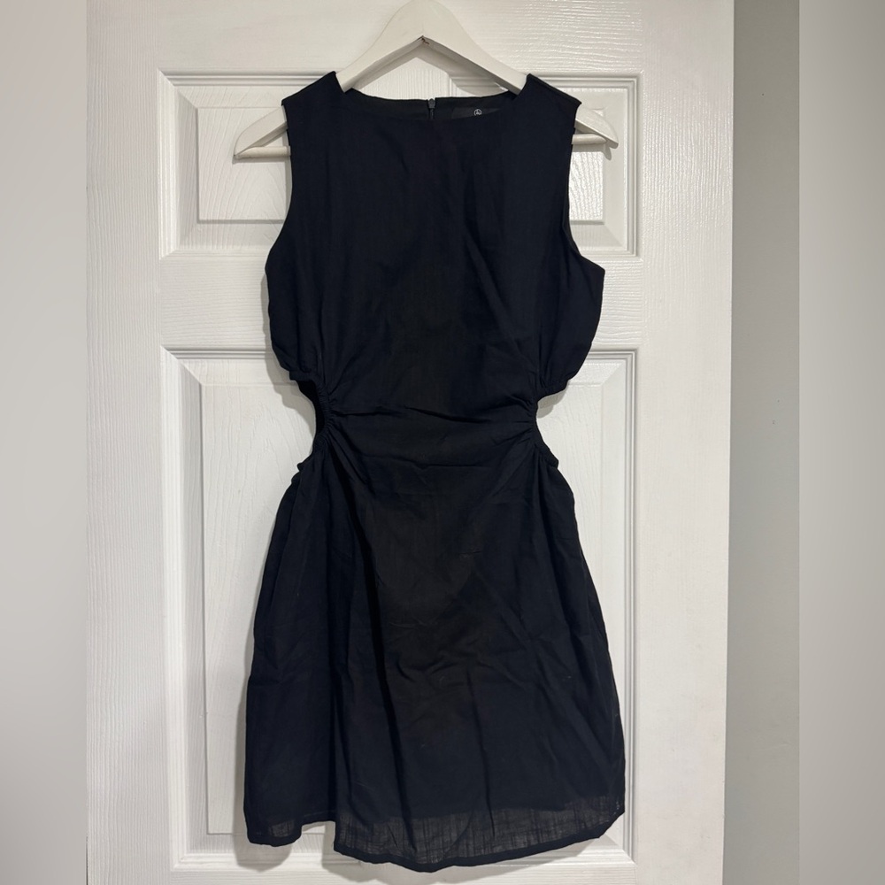 Black Sleeveless Mini Dress